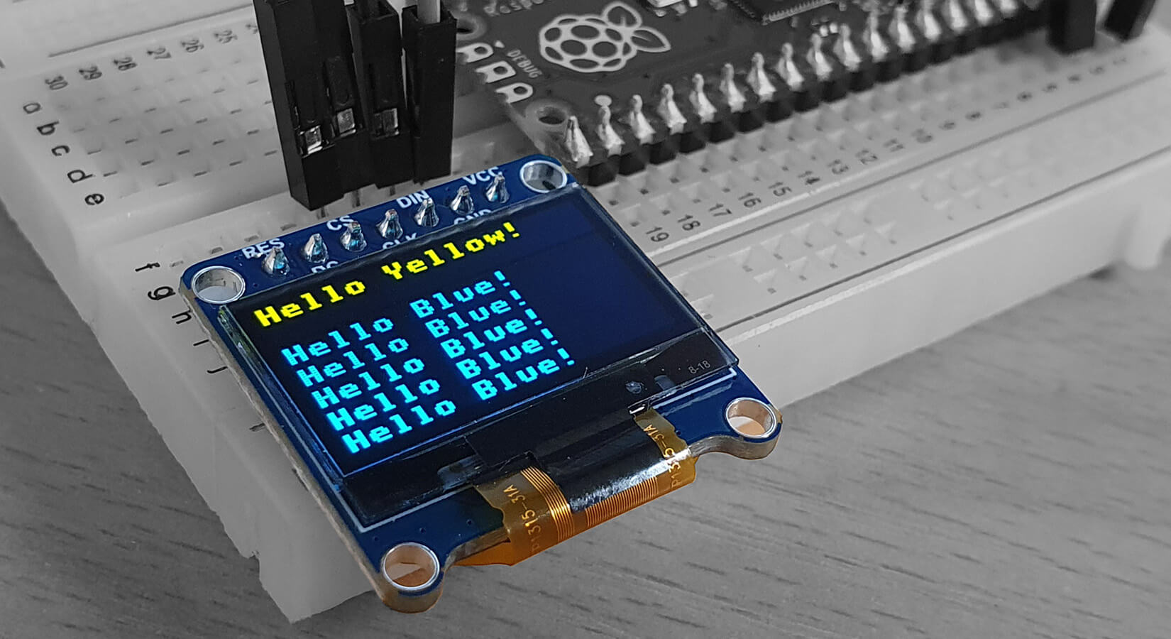 Using an SSD1315 OLED with the Raspberry Pi Pico
