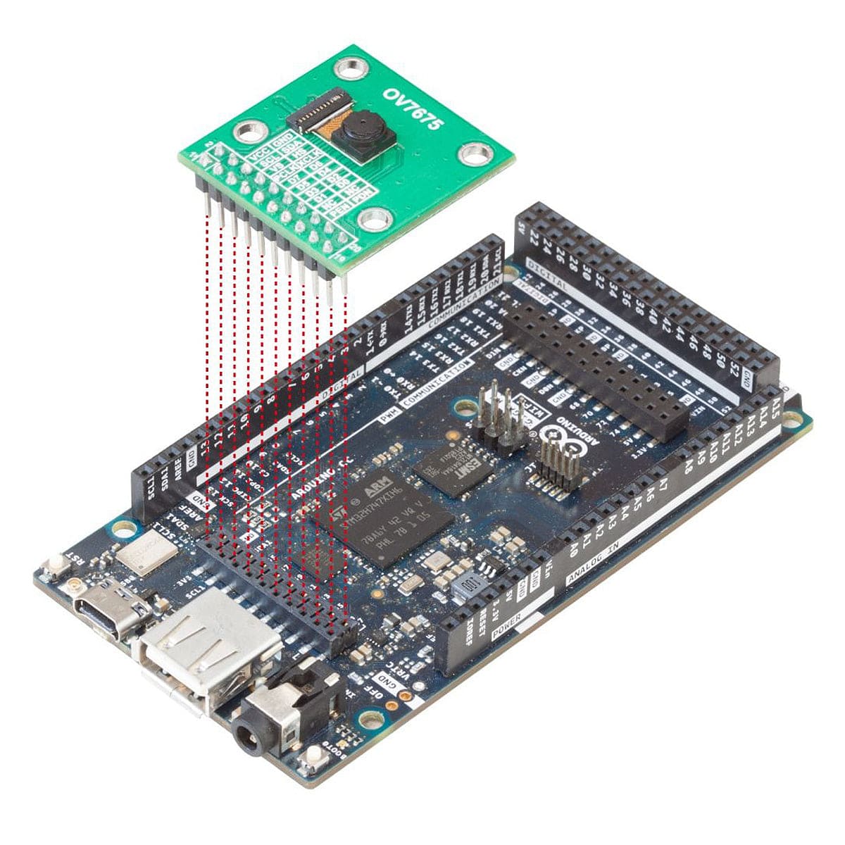 0.3MP OV7675 20-pin DVP Camera Module for Arduino GIGA R1 WiFi by Arducam - The Pi Hut