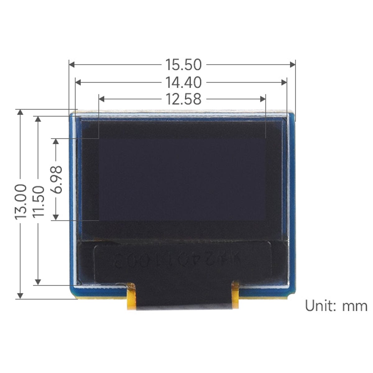 0.49" OLED Display Module (64×32) by Waveshare - The Pi Hut