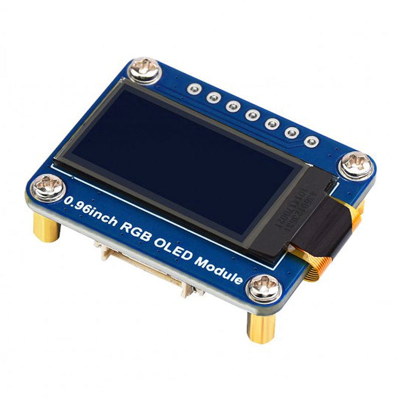 0.96" RGB OLED Display Module (64 x 128) by Waveshare - The Pi Hut