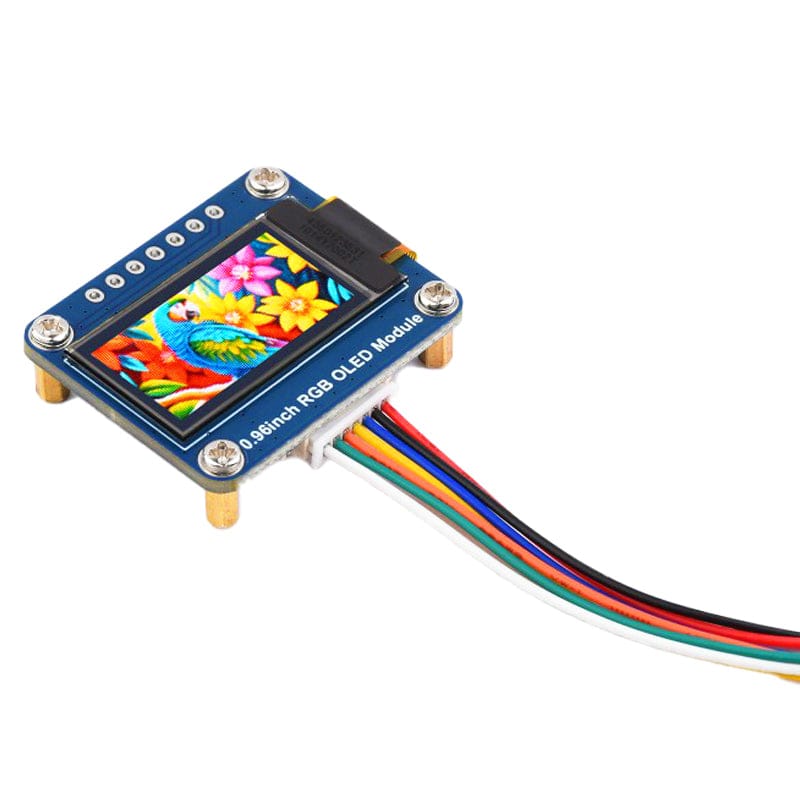 0.96" RGB OLED Display Module (64 x 128) by Waveshare - The Pi Hut