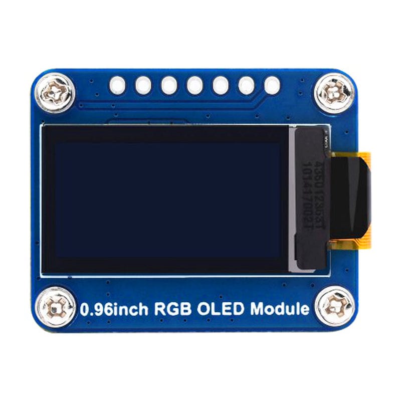 0.96" RGB OLED Display Module (64 x 128) by Waveshare - The Pi Hut