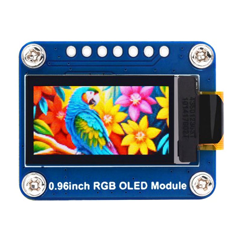 0.96" RGB OLED Display Module (64 x 128) by Waveshare - The Pi Hut