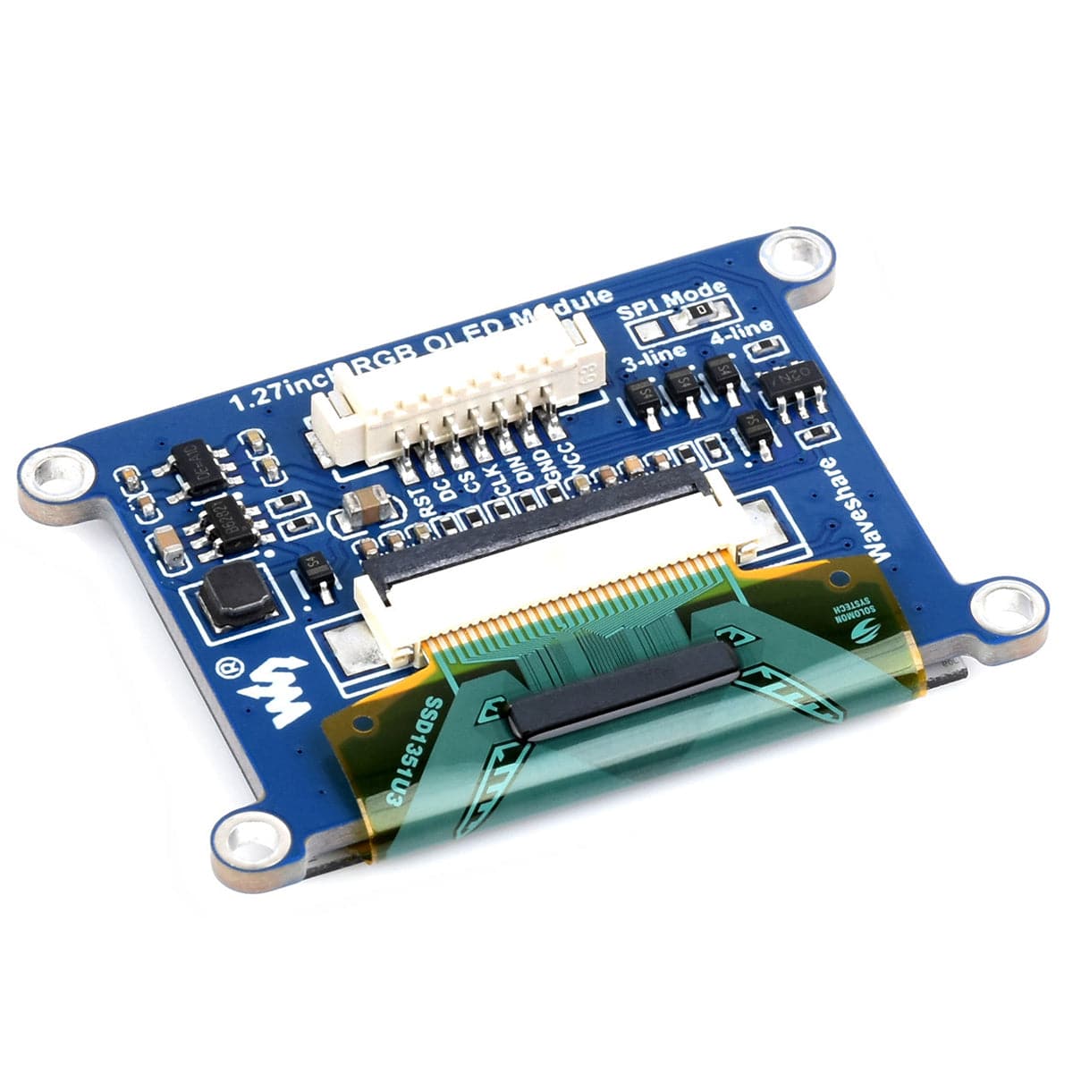 1.27" RGB OLED Display Module (128x96, 262K Colours) by Waveshare - The Pi Hut