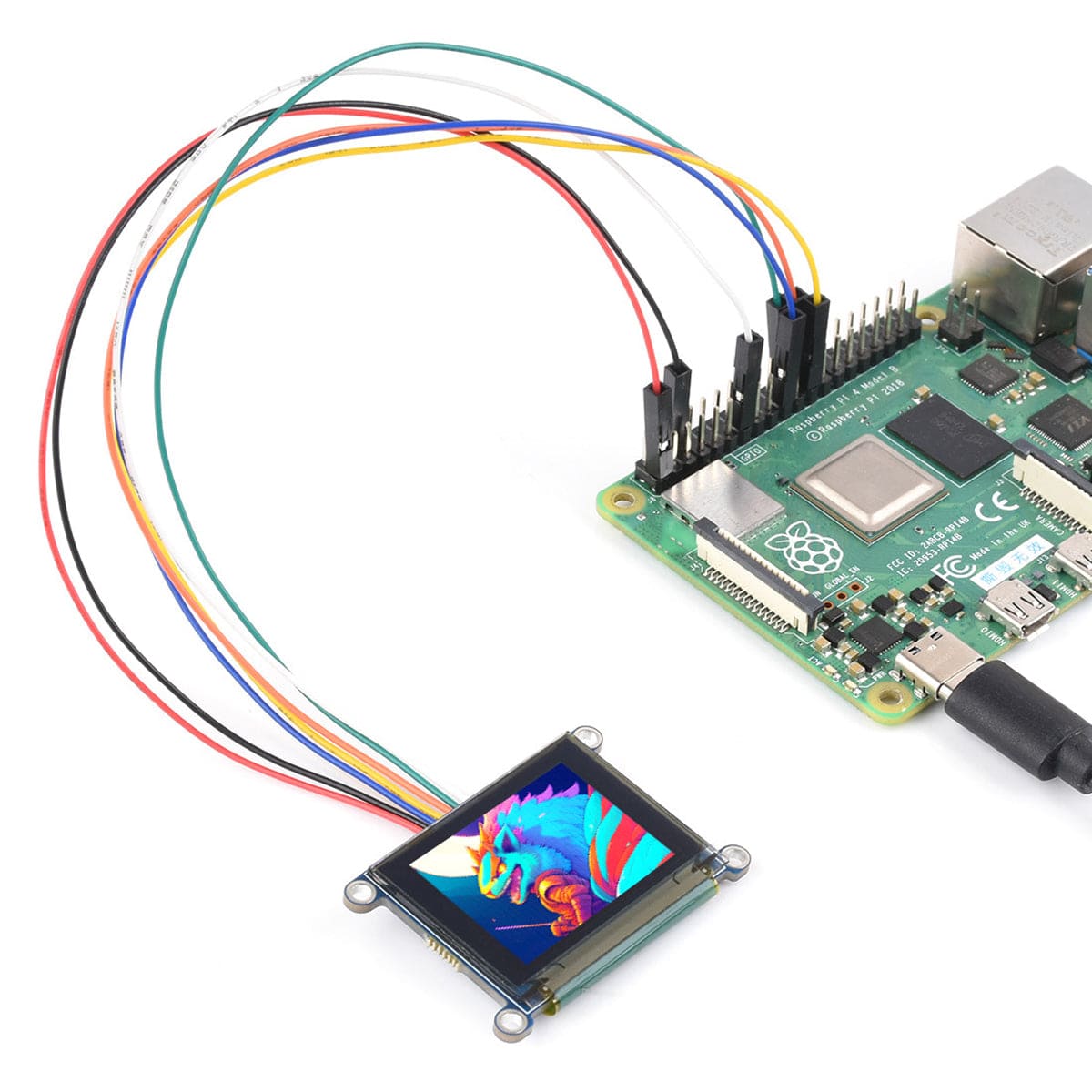 1.27" RGB OLED Display Module (128x96, 262K Colours) by Waveshare - The Pi Hut
