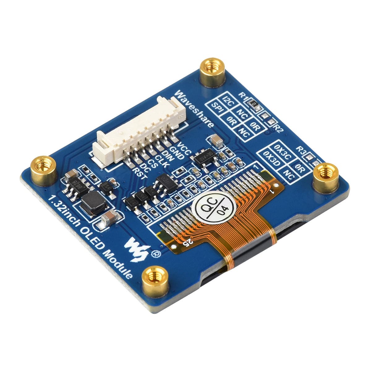 1.32" OLED Display Module (128x96) by Waveshare - The Pi Hut
