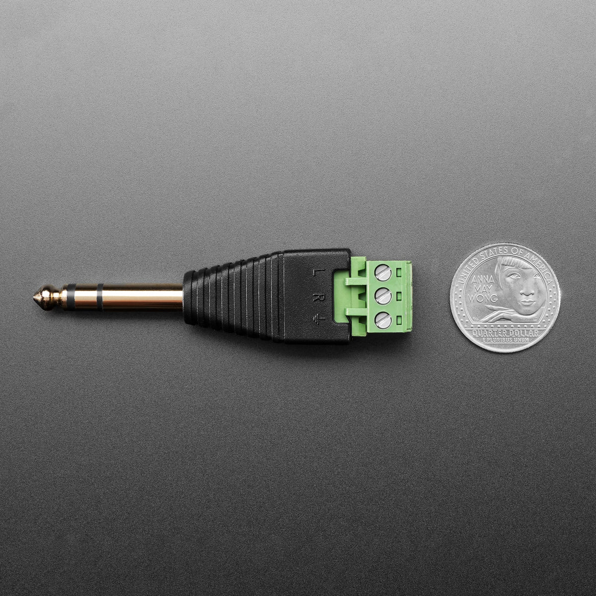 1/4" (6.35mm) Stereo Plug Terminal Block by Adafruit - The Pi Hut