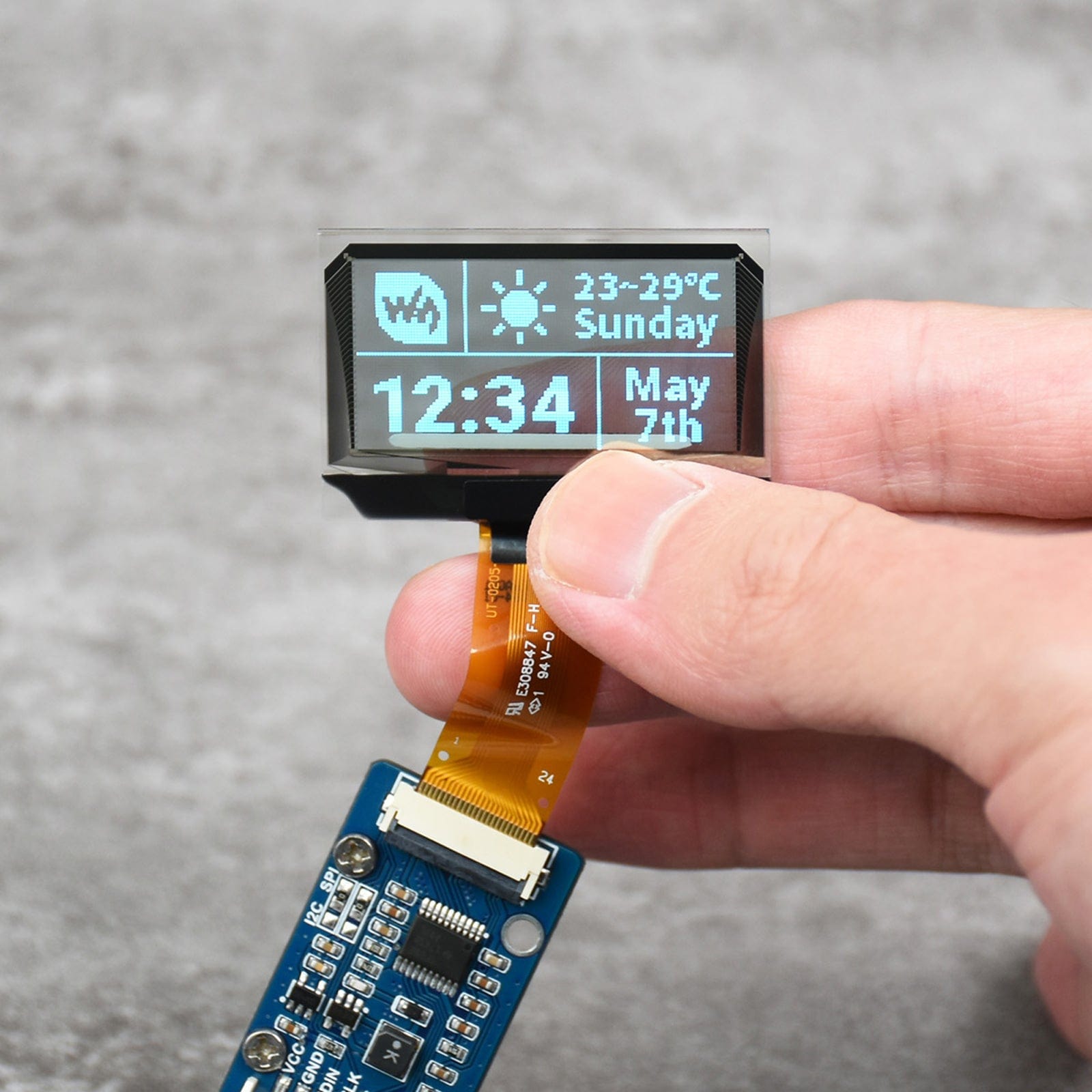 1.51" Transparent OLED (128 x 64) by Waveshare - The Pi Hut