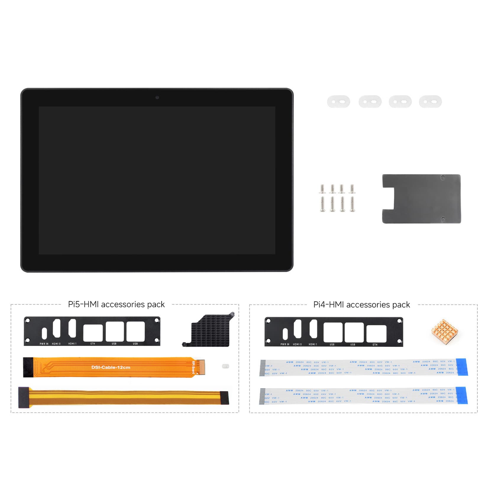 10.1" IPS Display + Aluminium Enclosure for Raspberry Pi by Waveshare - The Pi Hut