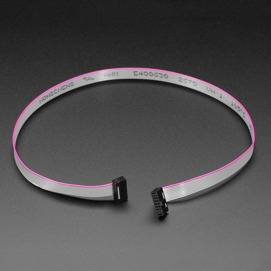10-pin 2x5 Socket-Socket 1.27mm IDC (SWD) Cable - 300mm long by Adafruit - The Pi Hut