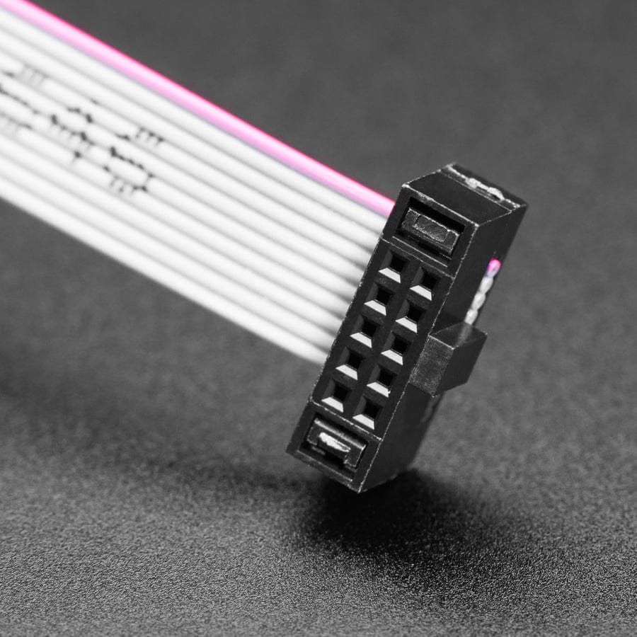 10-pin 2x5 Socket-Socket 1.27mm IDC (SWD) Cable - 300mm long by Adafruit - The Pi Hut