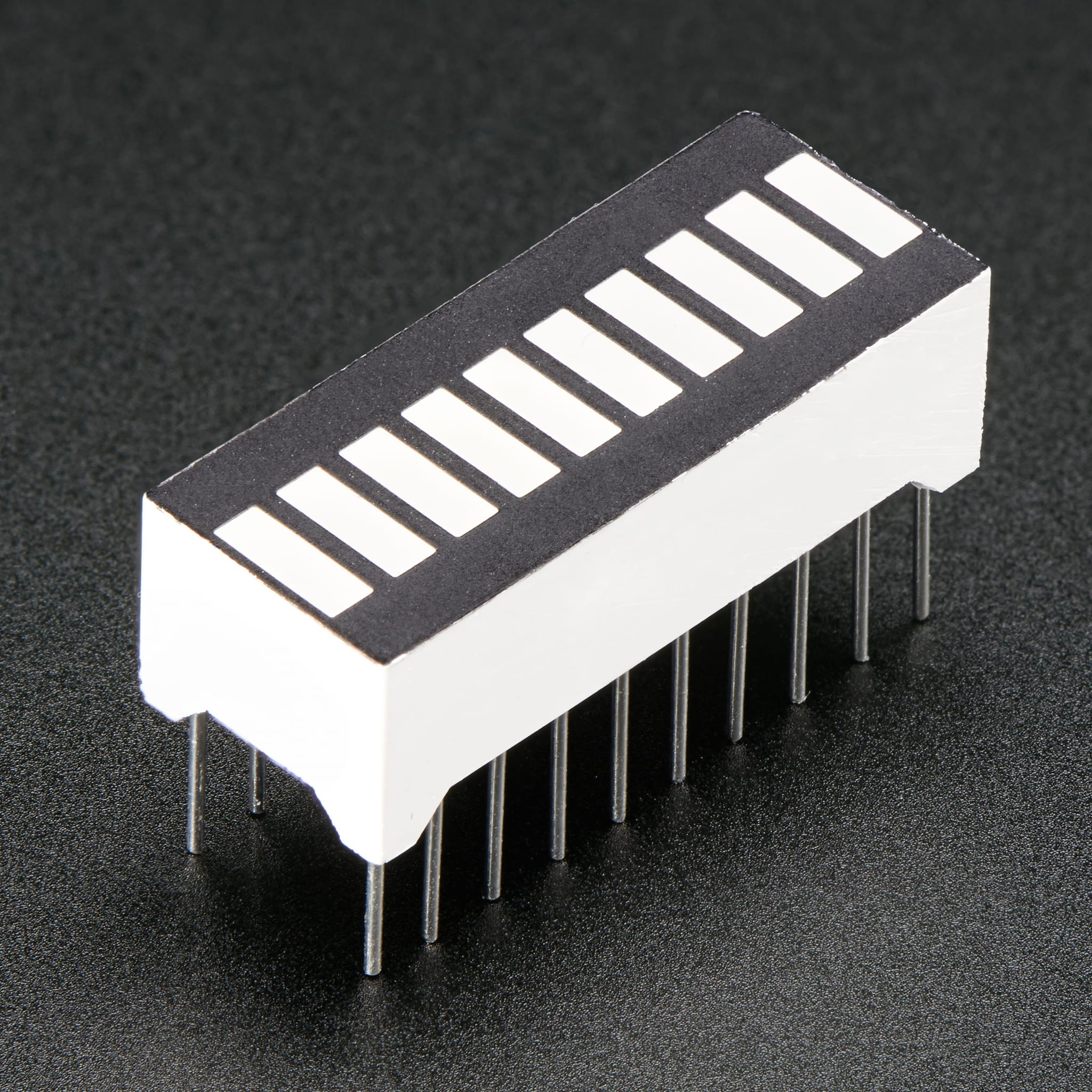 10 Segment Light Bar Graph LED Display - Yellow by Adafruit - The Pi Hut