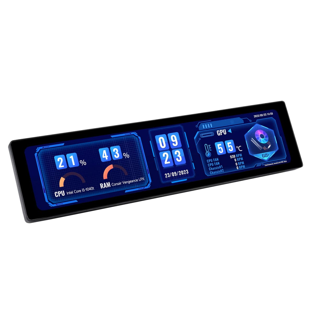 11.9" IPS HDMI Monitor (320 x 1480) by Waveshare - The Pi Hut