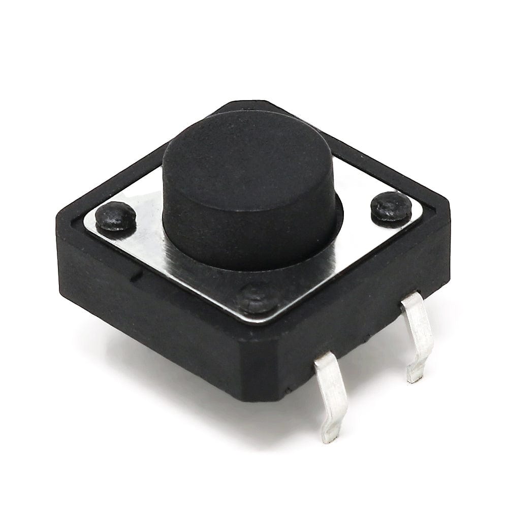 12mm Square Tactile Switch Buttons - 10 pack by The Pi Hut - The Pi Hut