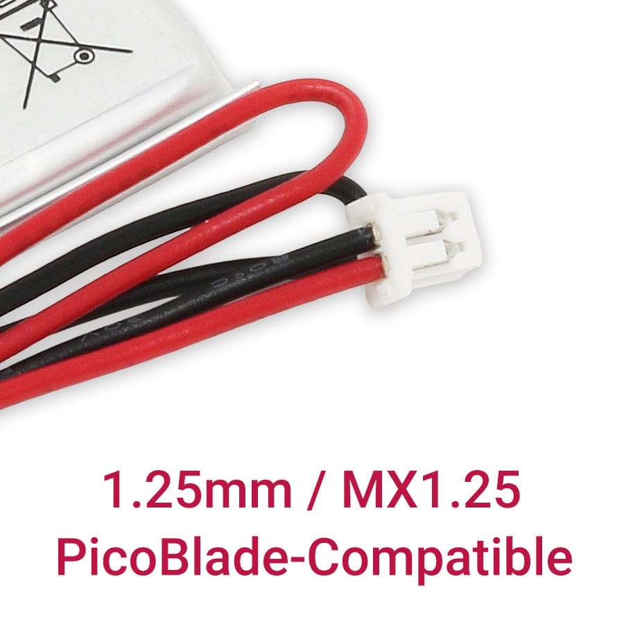 150mAh 3.7V LiPo Battery - 1.25mm PicoBlade Connector by PKCell - The Pi Hut