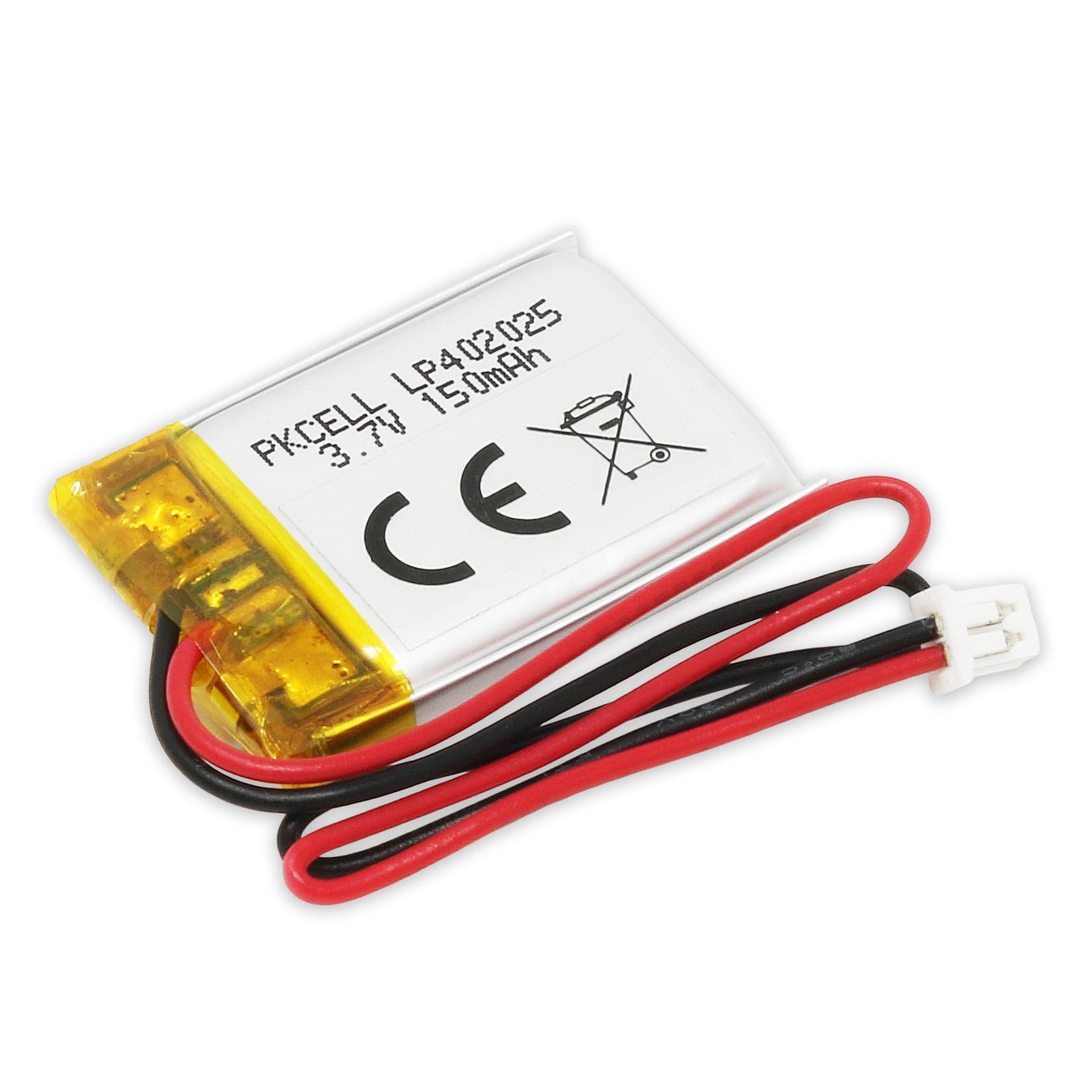 150mAh 3.7V LiPo Battery - 1.25mm PicoBlade Connector by PKCell - The Pi Hut