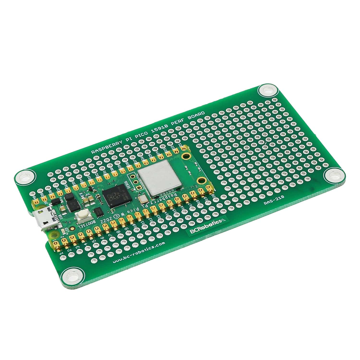 1591B Perf Board for the Raspberry Pi Pico - The Pi Hut