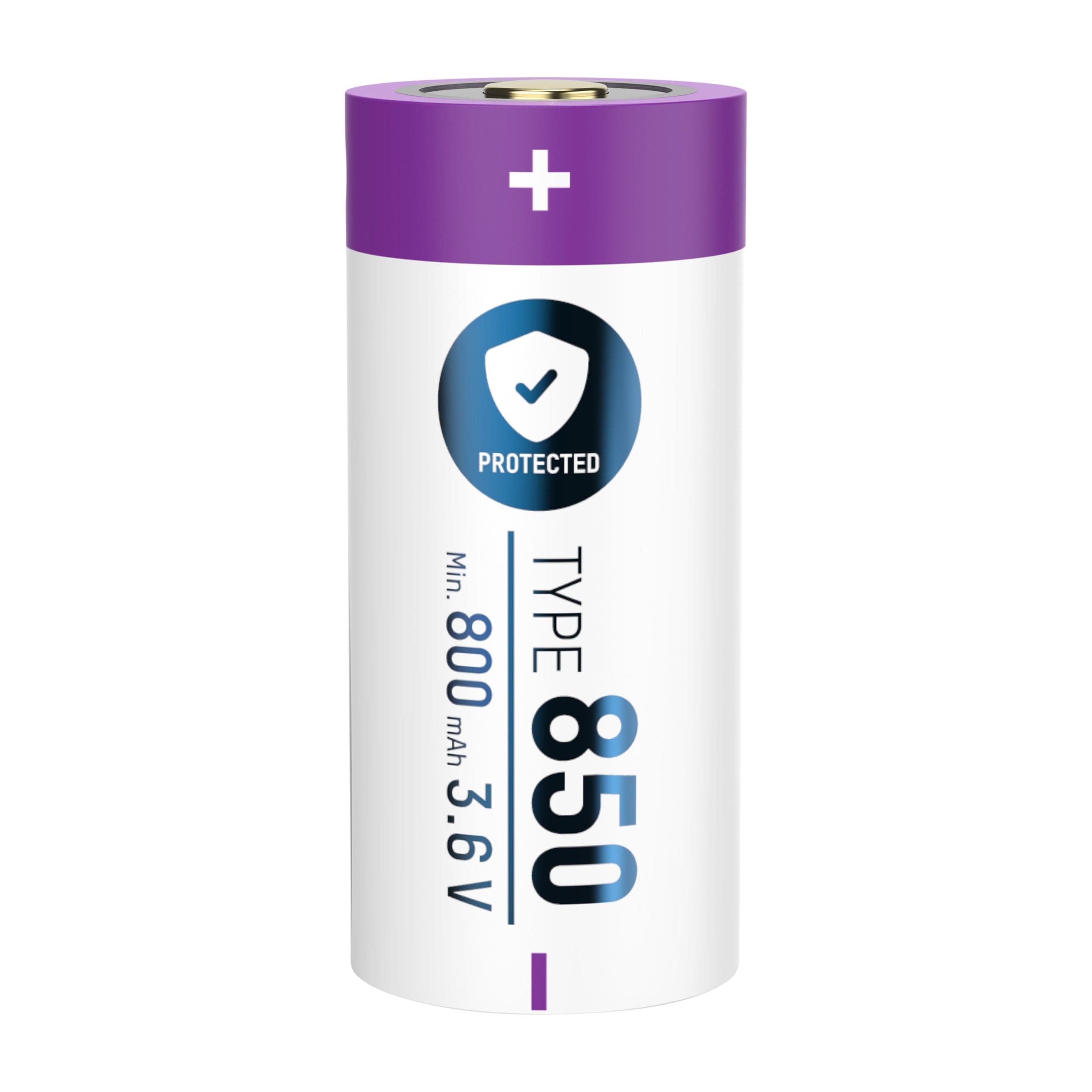 16340 Rechargeable Protected Lithium-ion Battery (3.6V, 850mAh) by ANSMANN - The Pi Hut