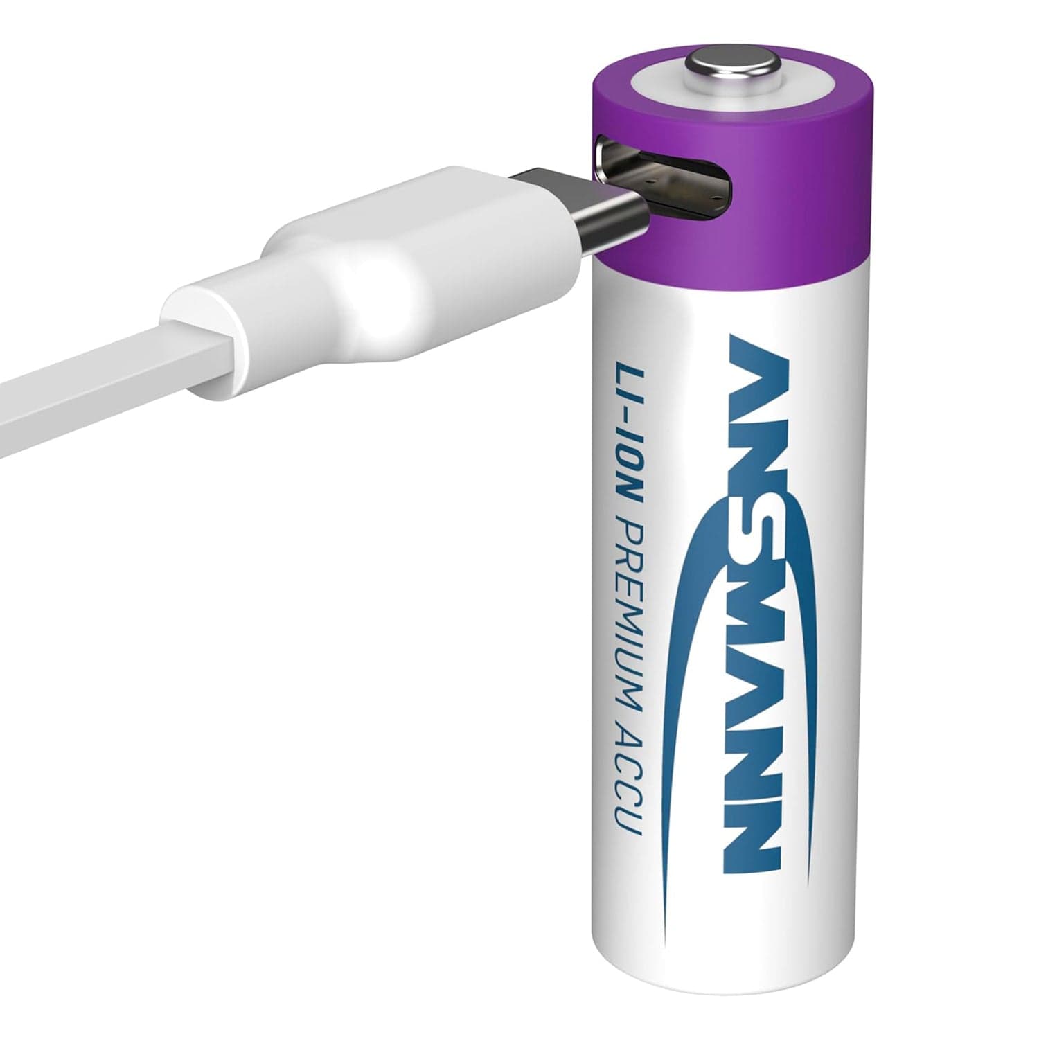 USB-C Rechargeable Li-Ion AA Batteries (4-pack, 2000mAh) by ANSMANN - The Pi Hut