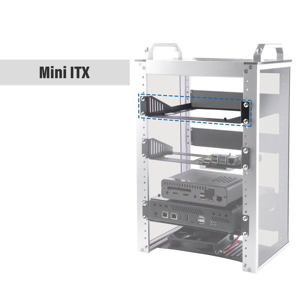 1U 10" Mini ITX Shelf for DeskPi RackMate by DeskPi - The Pi Hut