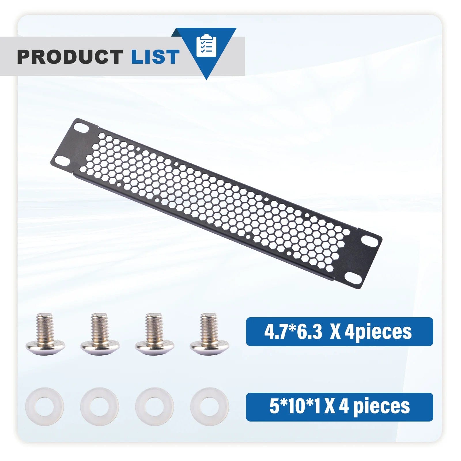 1U 10" Venting Blank Panel for DeskPi RackMate