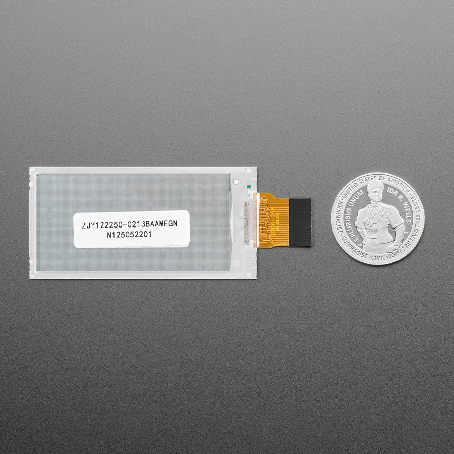 2.13" 250x122 Monochrome or Gray eInk / ePaper - Bare Display - SSD1680Z by Adafruit - The Pi Hut