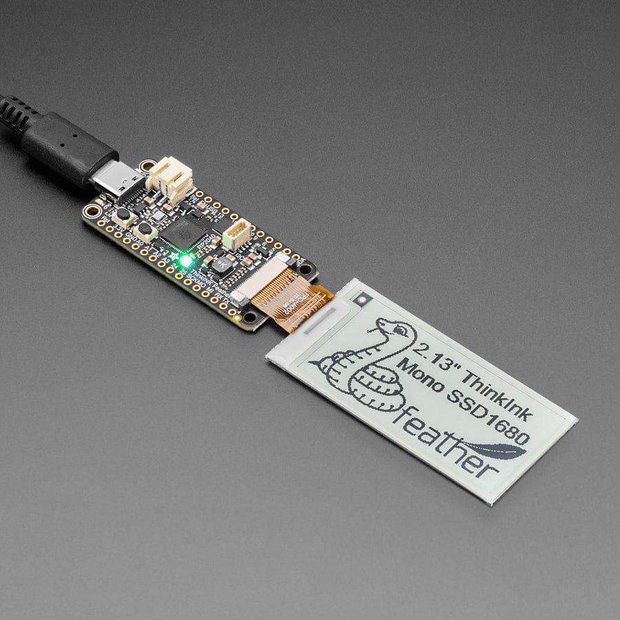 2.13" 250x122 Monochrome or Gray eInk / ePaper - Bare Display - SSD1680Z by Adafruit - The Pi Hut