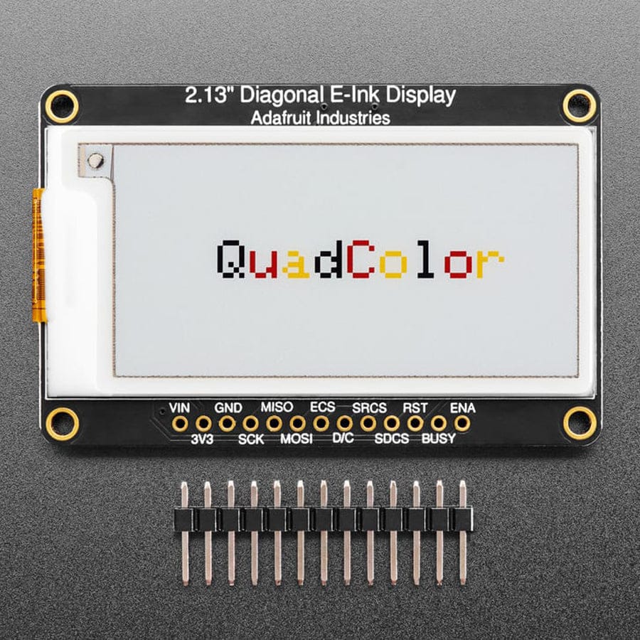 2.13" (250x122) Quad-Colour eInk / ePaper Display by Adafruit - The Pi Hut