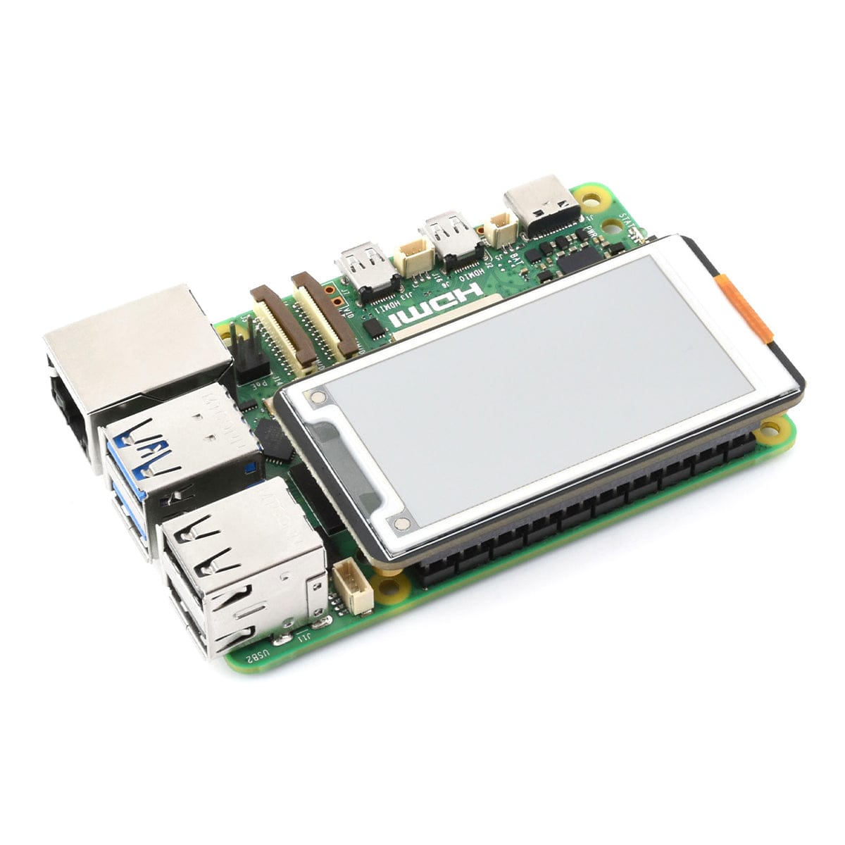 2.15" E-Paper Quad Colour HAT+ for Raspberry Pi (296 x 160) by Waveshare - The Pi Hut