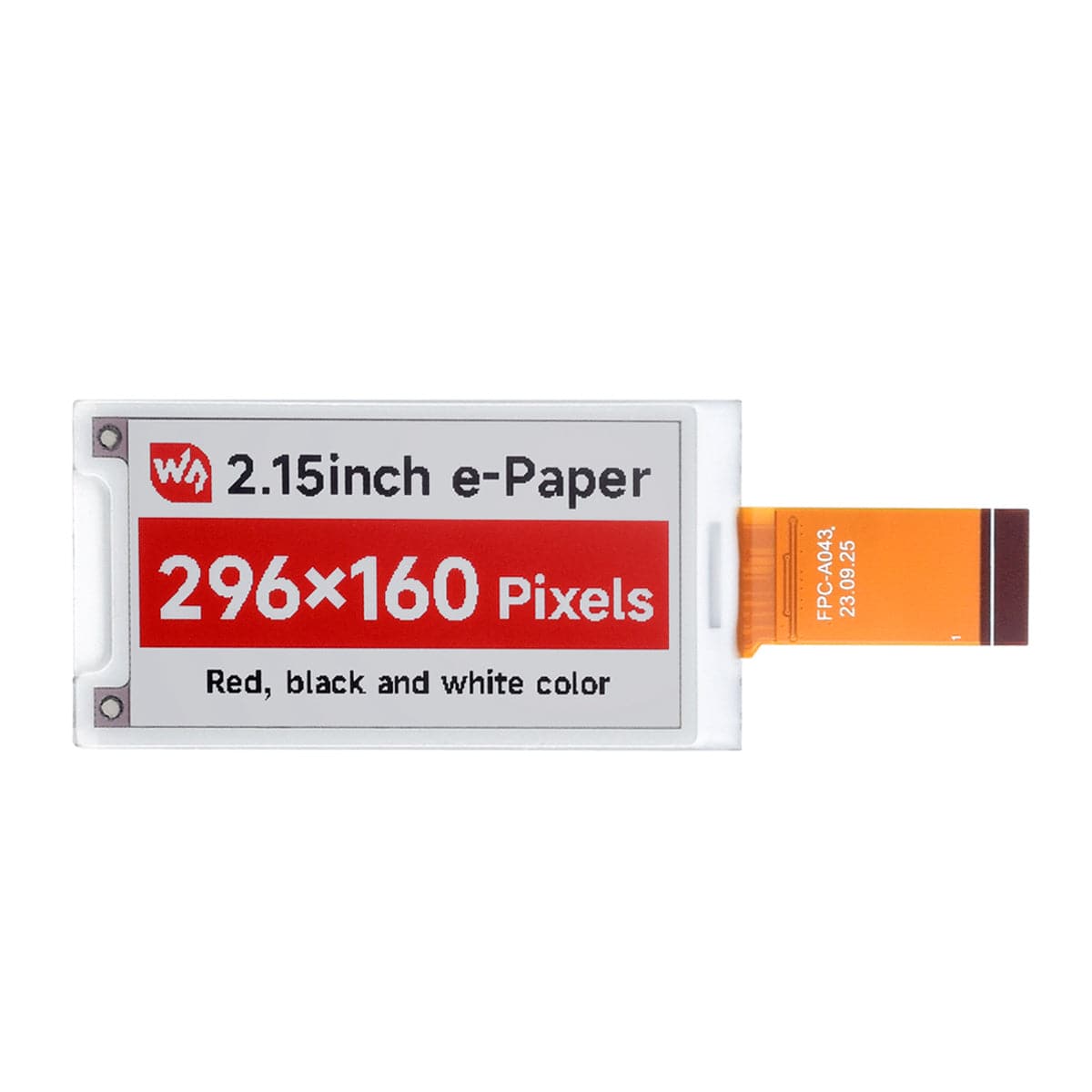 2.15" E-Paper Raw Display Panel (296 x 160) by Waveshare - The Pi Hut