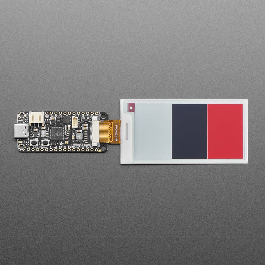 2.66" 296x152 Tri-Colour Red / Black / White EInk - Bare Display - SSD1680Z Chipset by Adafruit - The Pi Hut