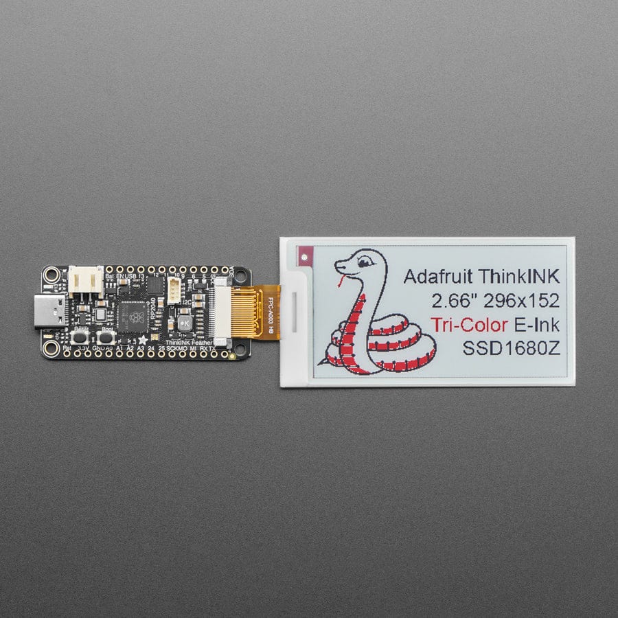 2.66" 296x152 Tri-Colour Red / Black / White EInk - Bare Display - SSD1680Z Chipset by Adafruit - The Pi Hut