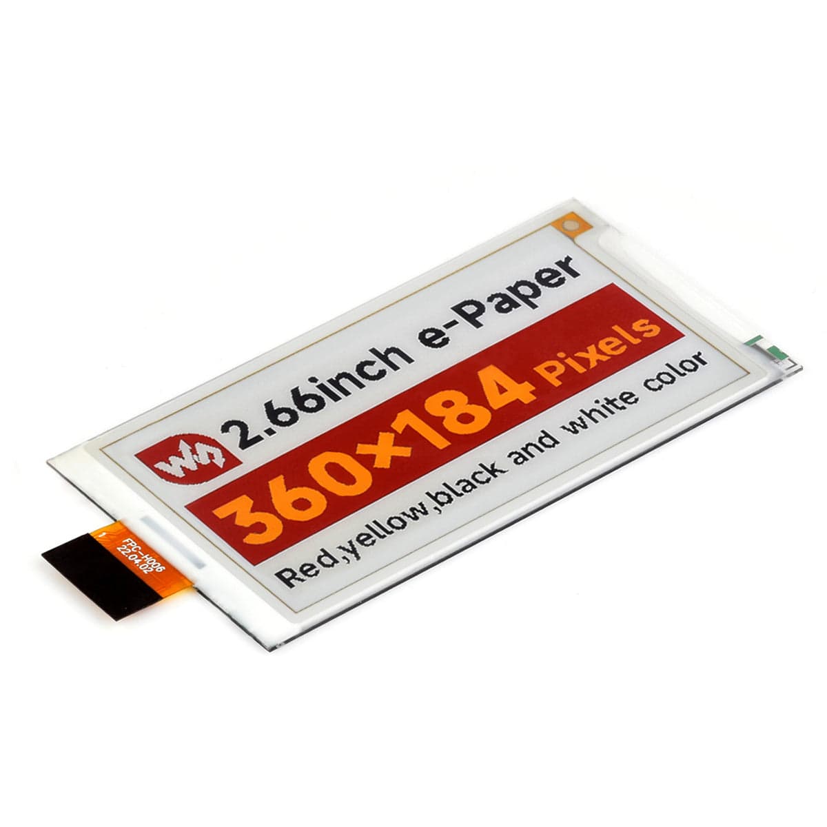 2.66" E-Paper Raw Display Panel (360 x 184) by Waveshare - The Pi Hut