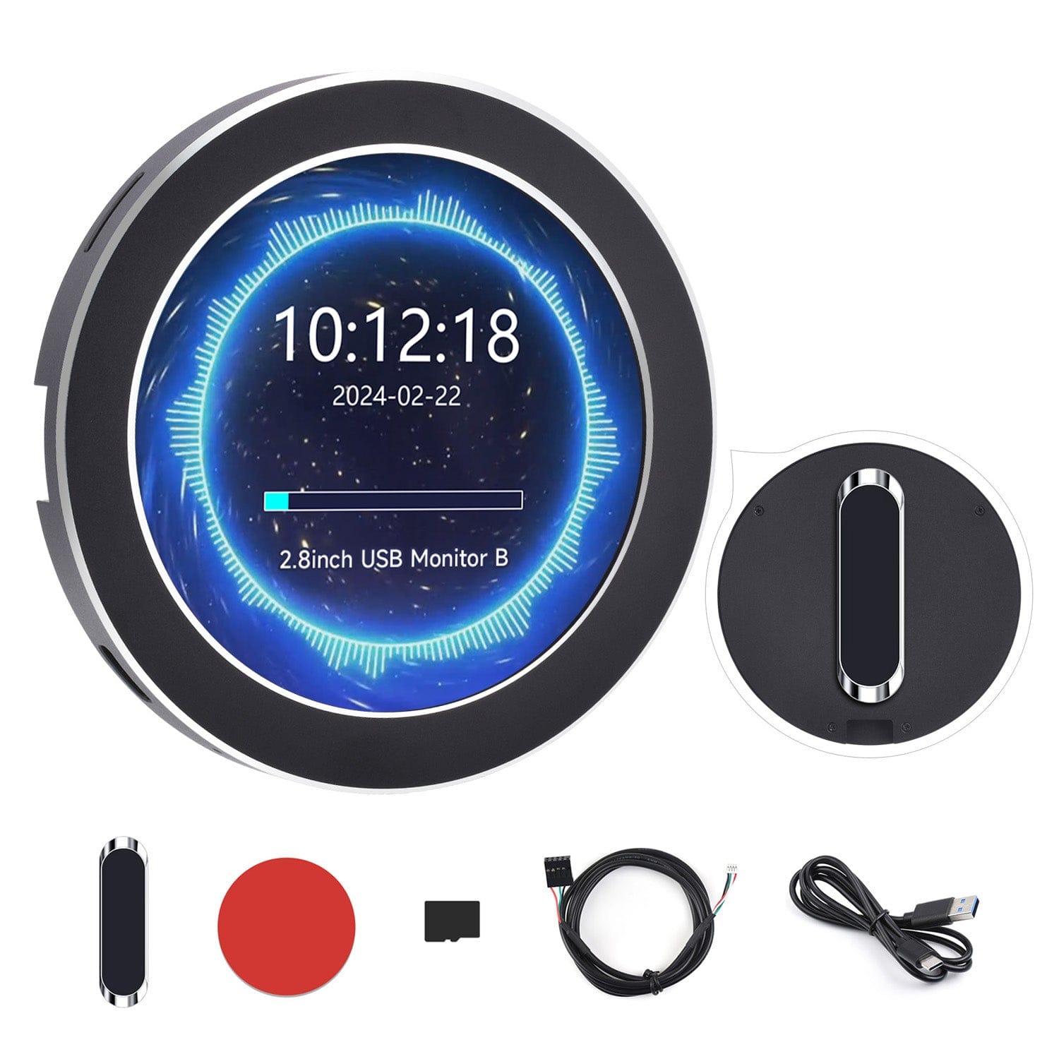 2.8" USB Monitor with AIO LCD Screen by Waveshare - The Pi Hut
