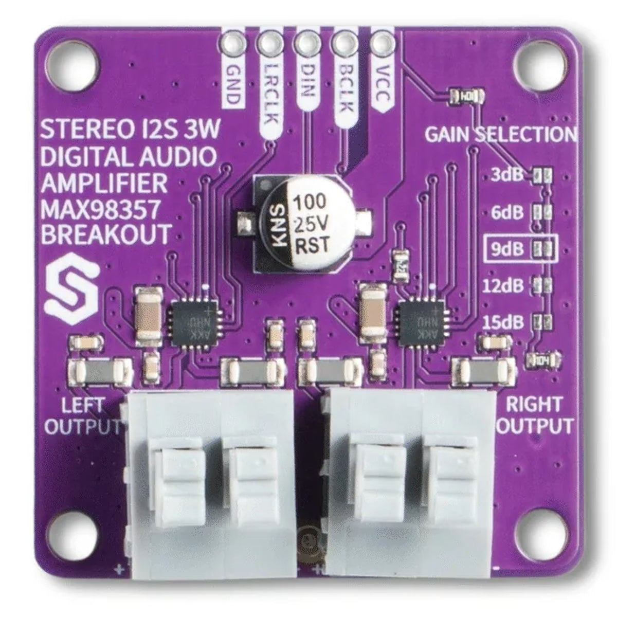 Stereo I2S Audio Amplifier MAX98357