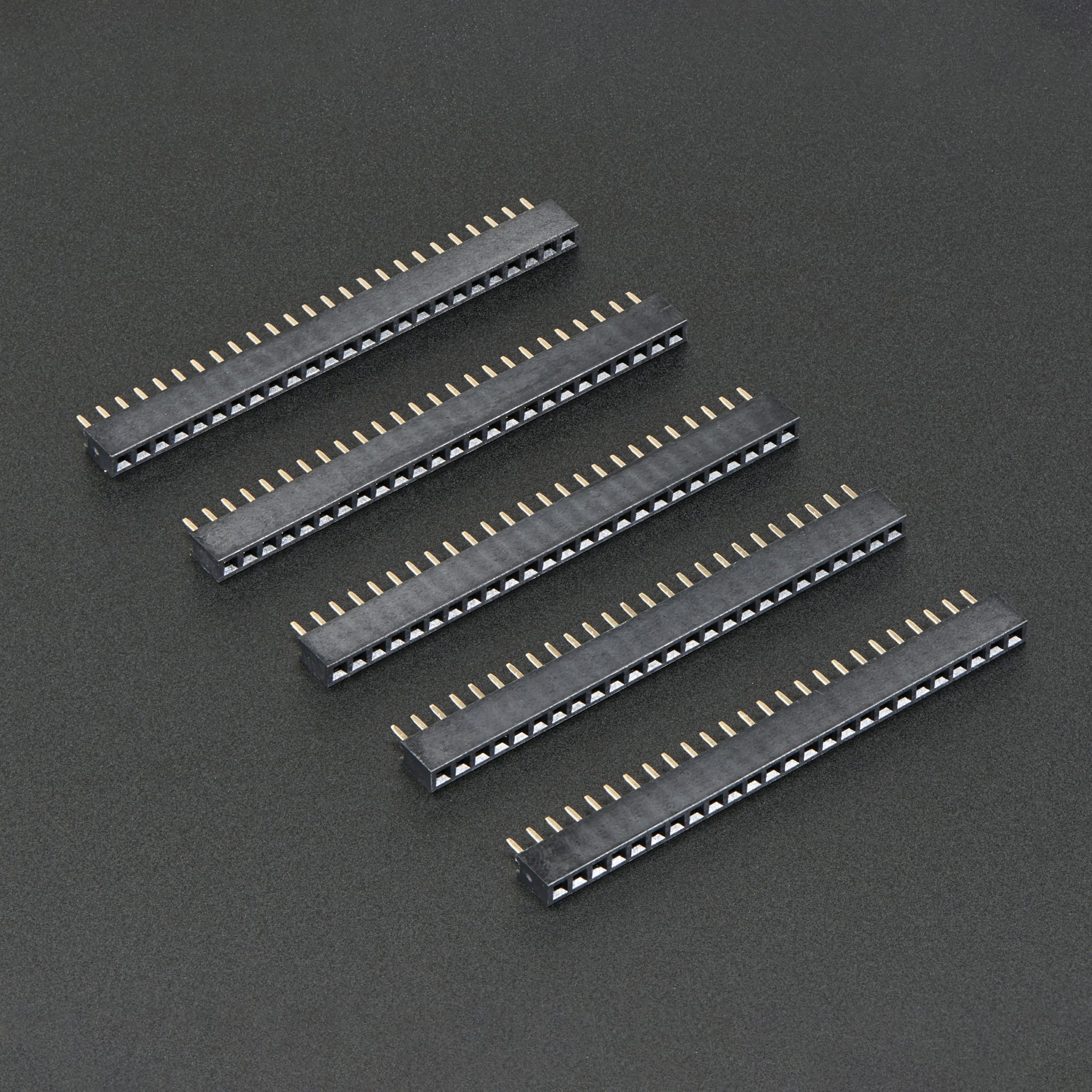 2mm Pitch 25-Pin Female Socket Headers - Pack of 5 by Adafruit - The Pi Hut