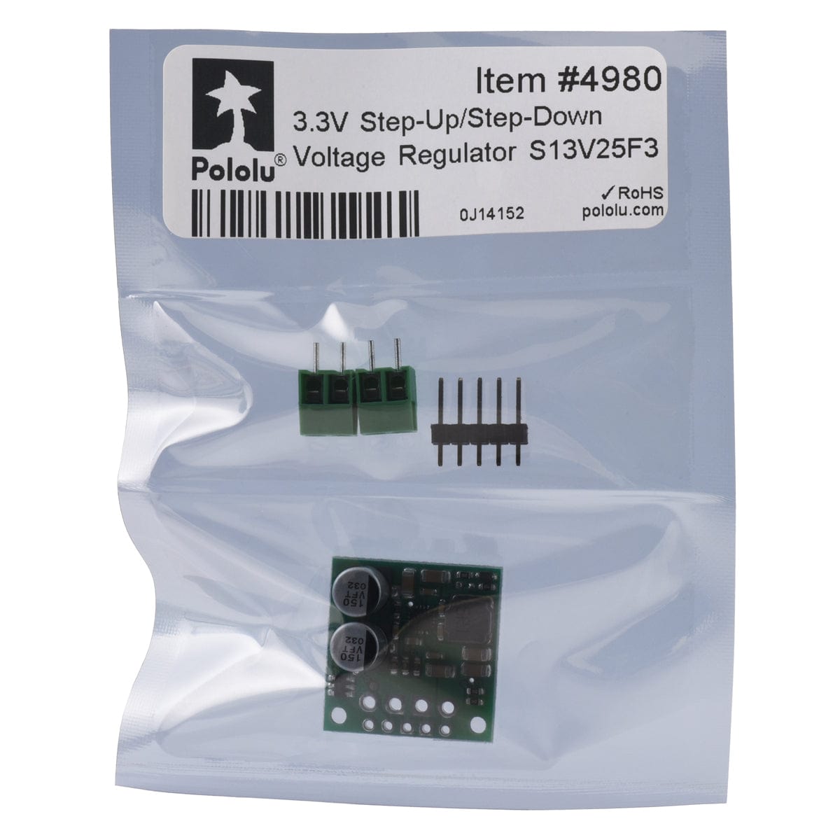 Pololu 3.3V 2.5A Step-Up/Step-Down Voltage Regulator S13V25F3 - The Pi Hut