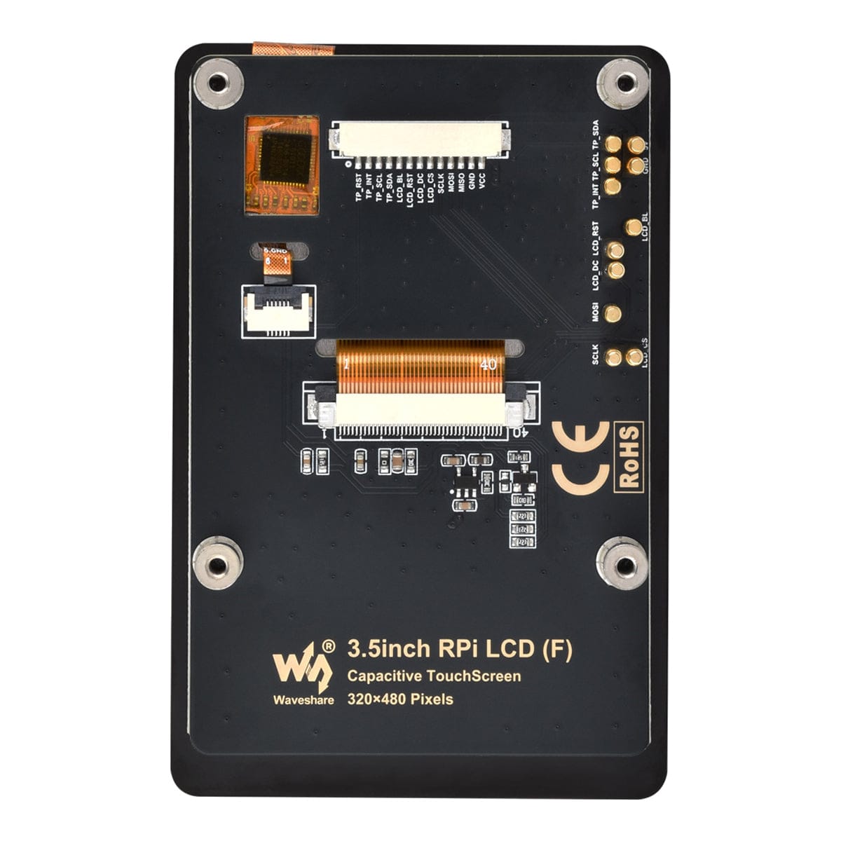 3.5" Capacitive Touch Display (F) for Raspberry Pi by Waveshare - The Pi Hut