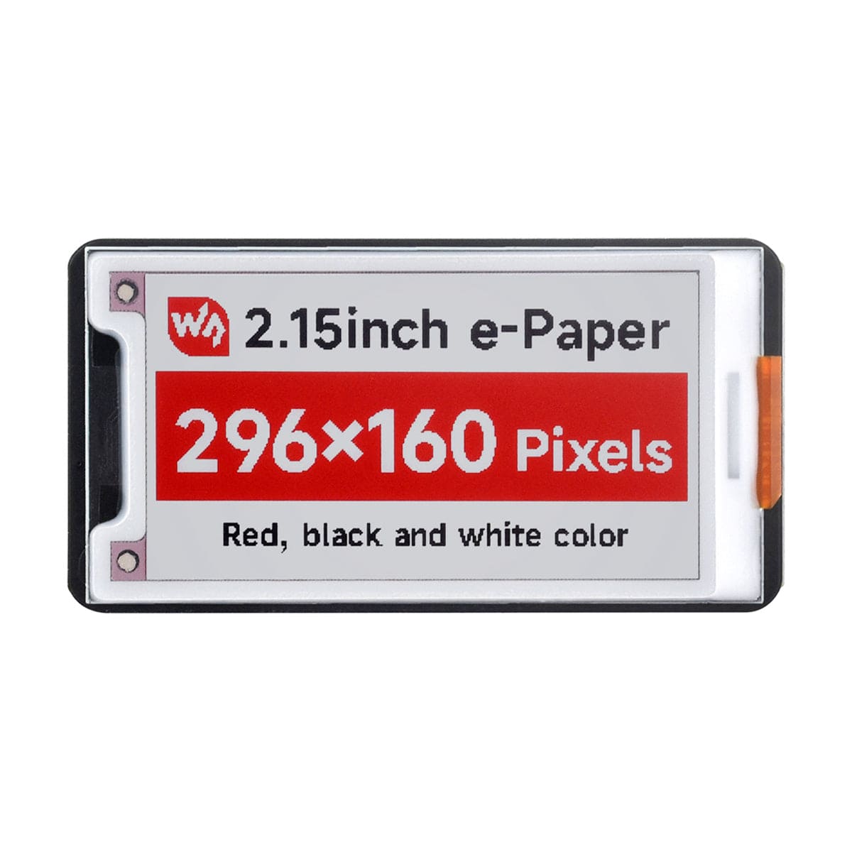 2.15" E-Paper Tri Colour HAT+ for Raspberry Pi (296 x 160) by Waveshare - The Pi Hut
