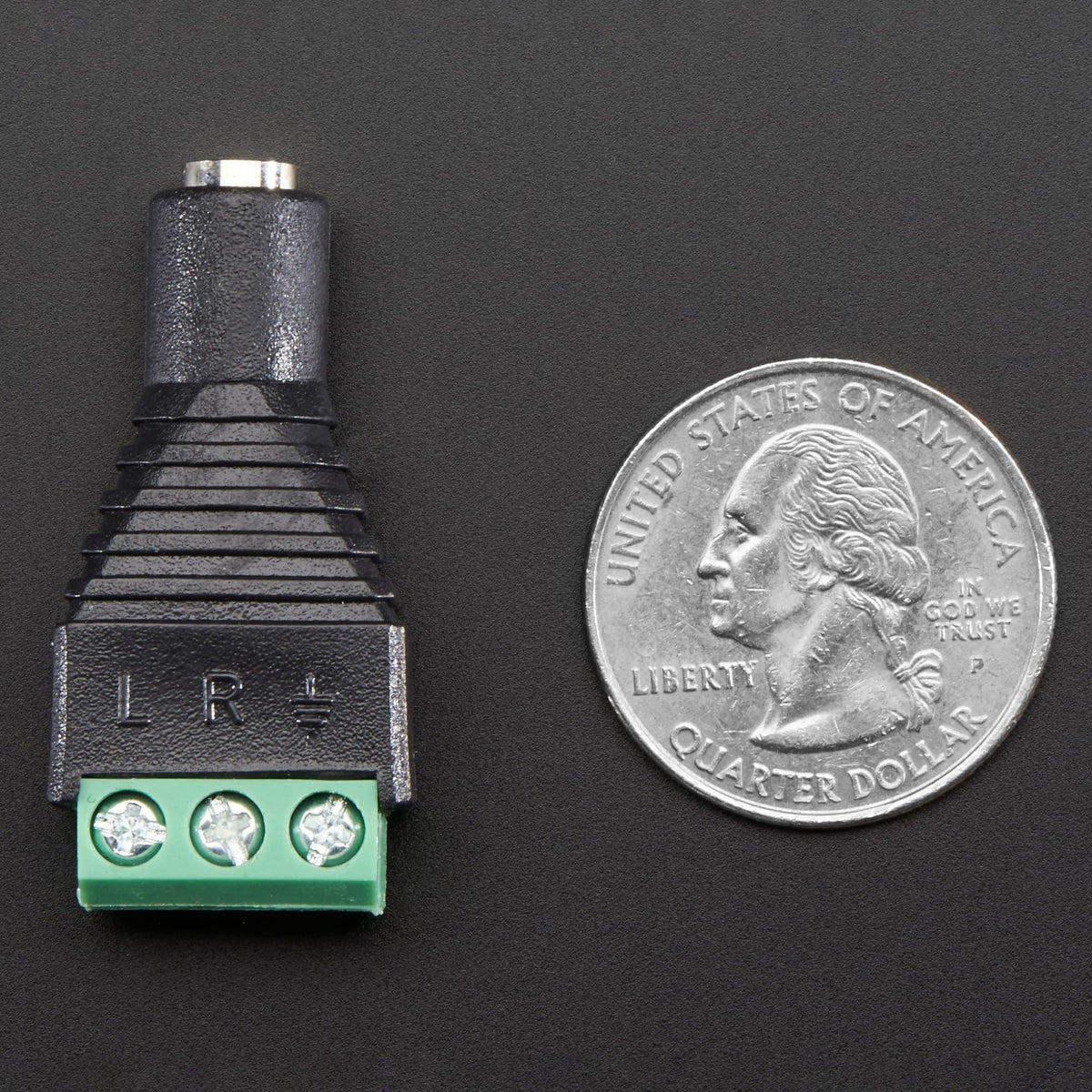 3.5mm (1/8") Stereo Audio Jack Terminal Block by Adafruit - The Pi Hut