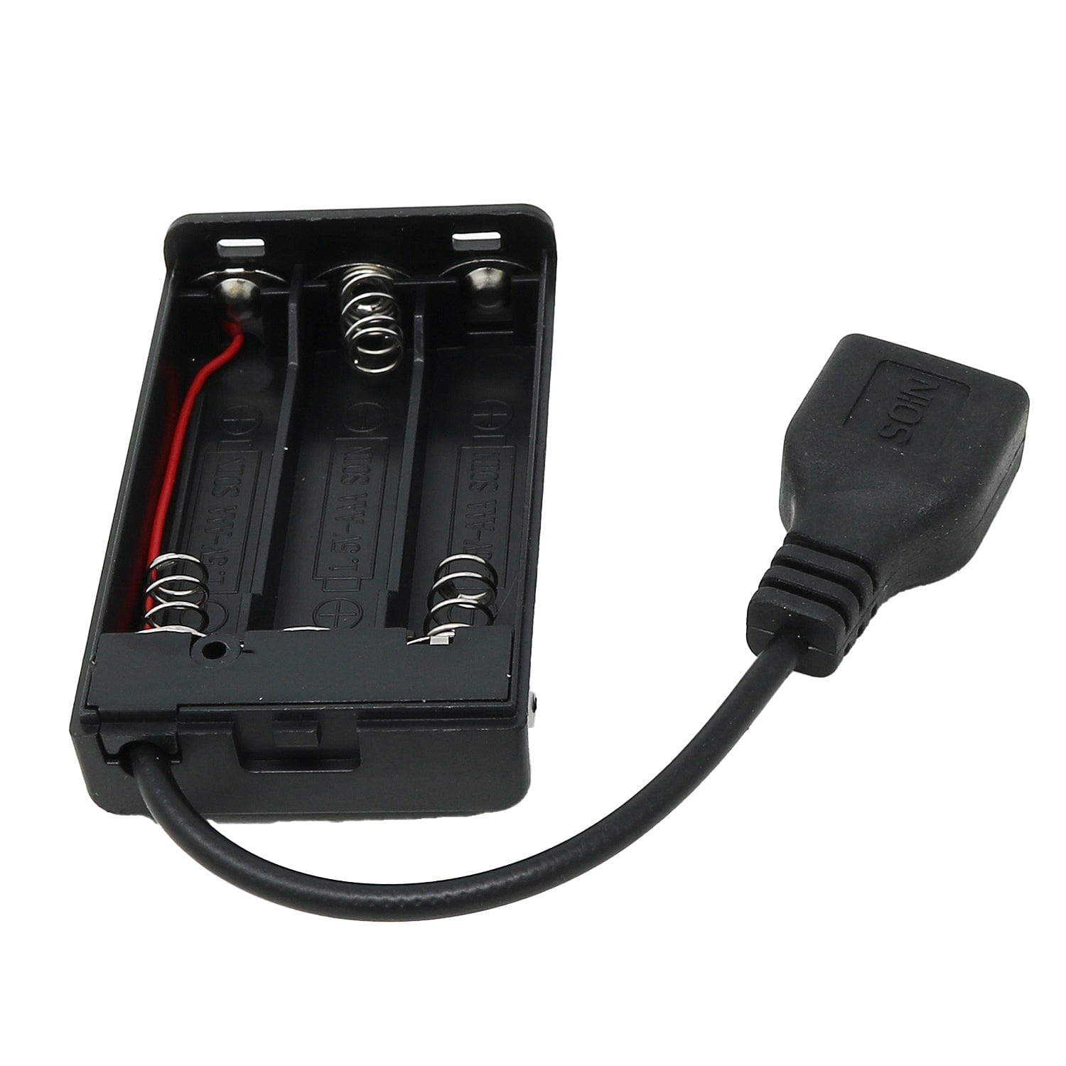 3xAAA USB Battery Holder with Cover and Switch by The Pi Hut - The Pi Hut