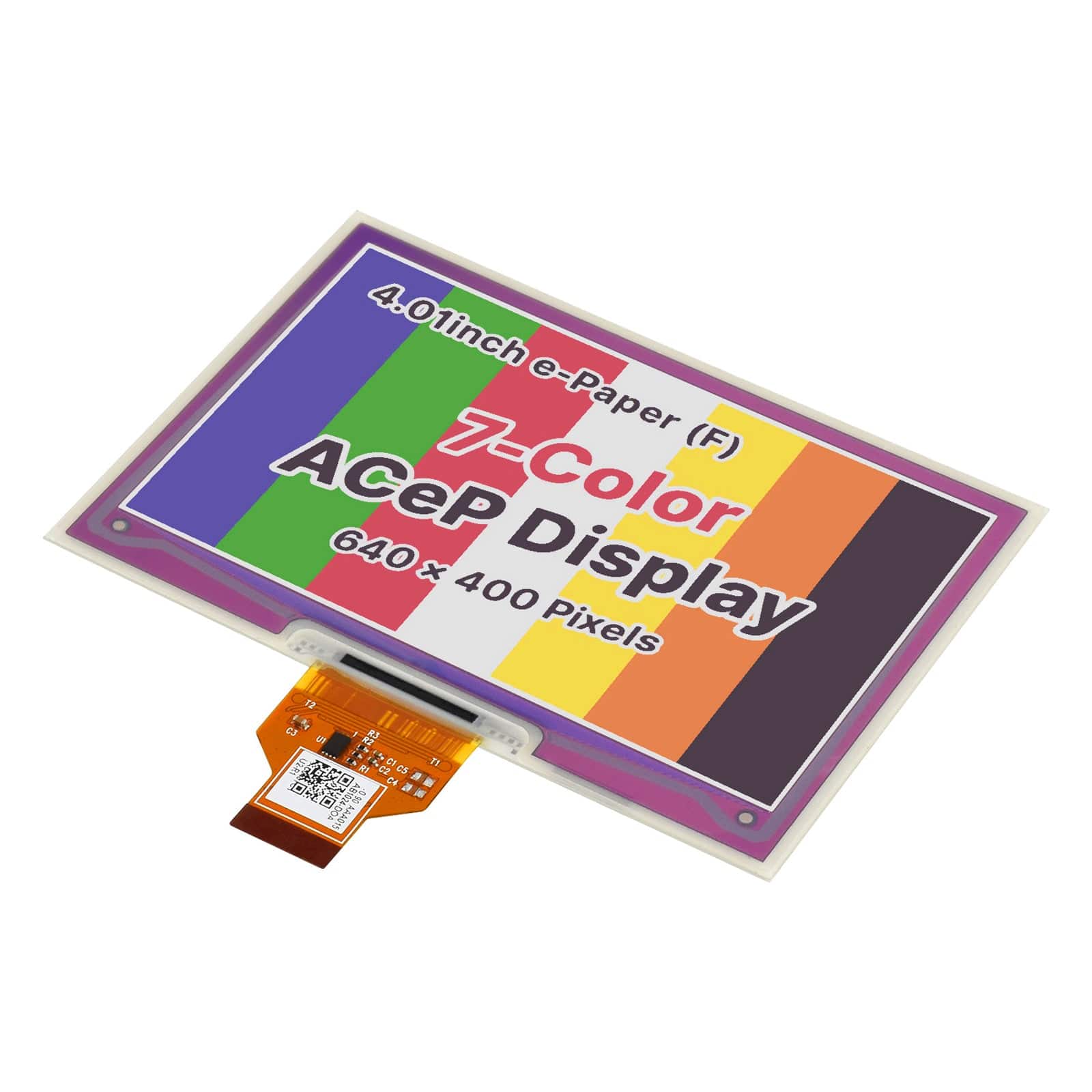 4.01" ACeP 7-Color E-Paper Display (without PCB) (640×400) by Waveshare - The Pi Hut