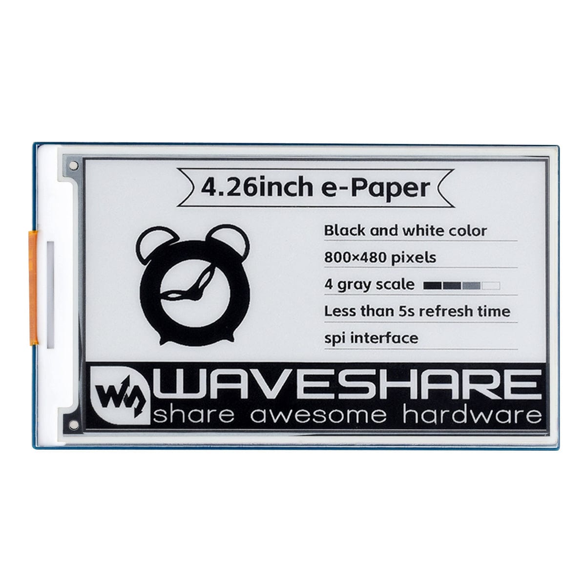 4.26" E-Paper Display HAT (800x480) by Waveshare - The Pi Hut