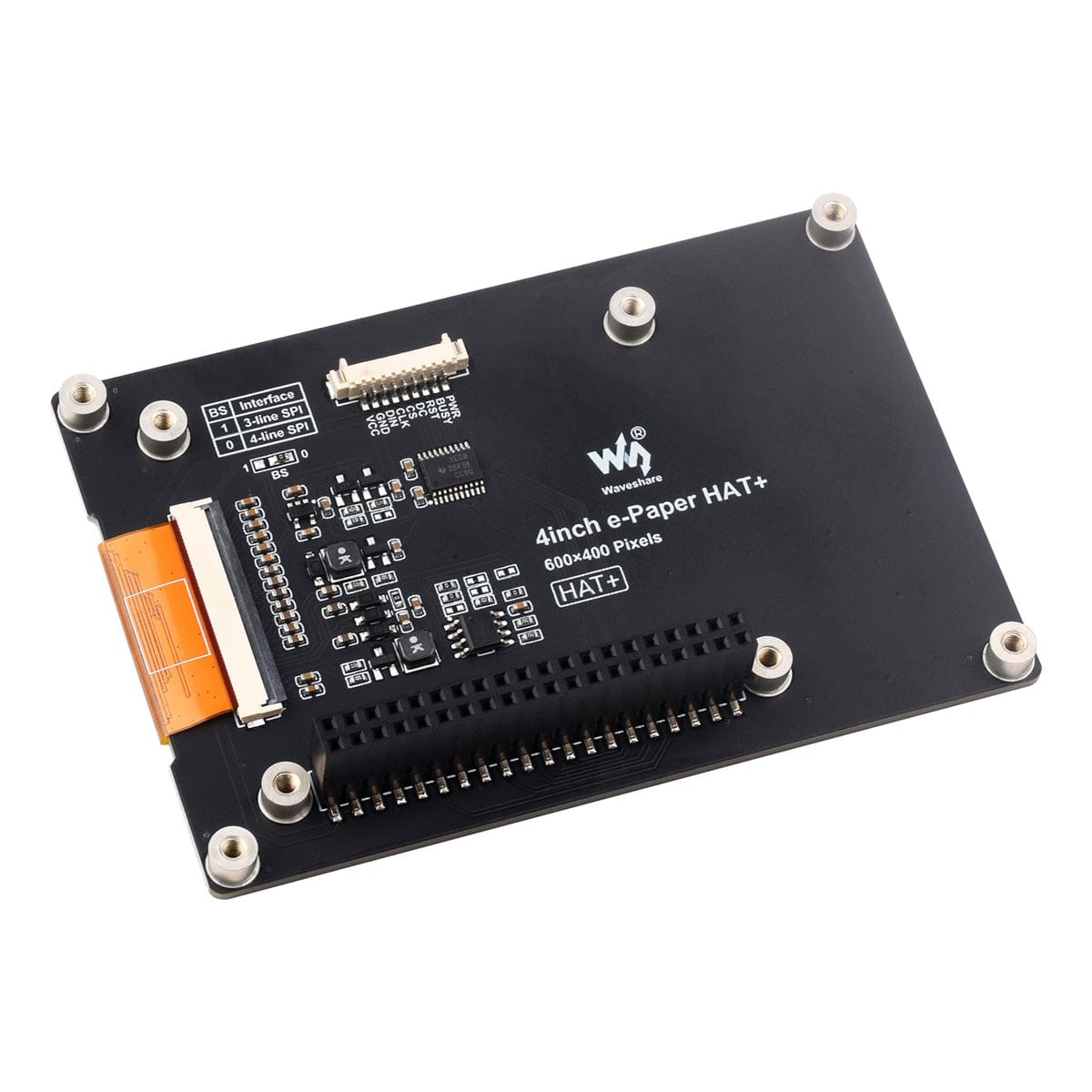 4" Full-Colour E-Paper Display HAT+ for Raspberry Pi (600x400) by Waveshare - The Pi Hut