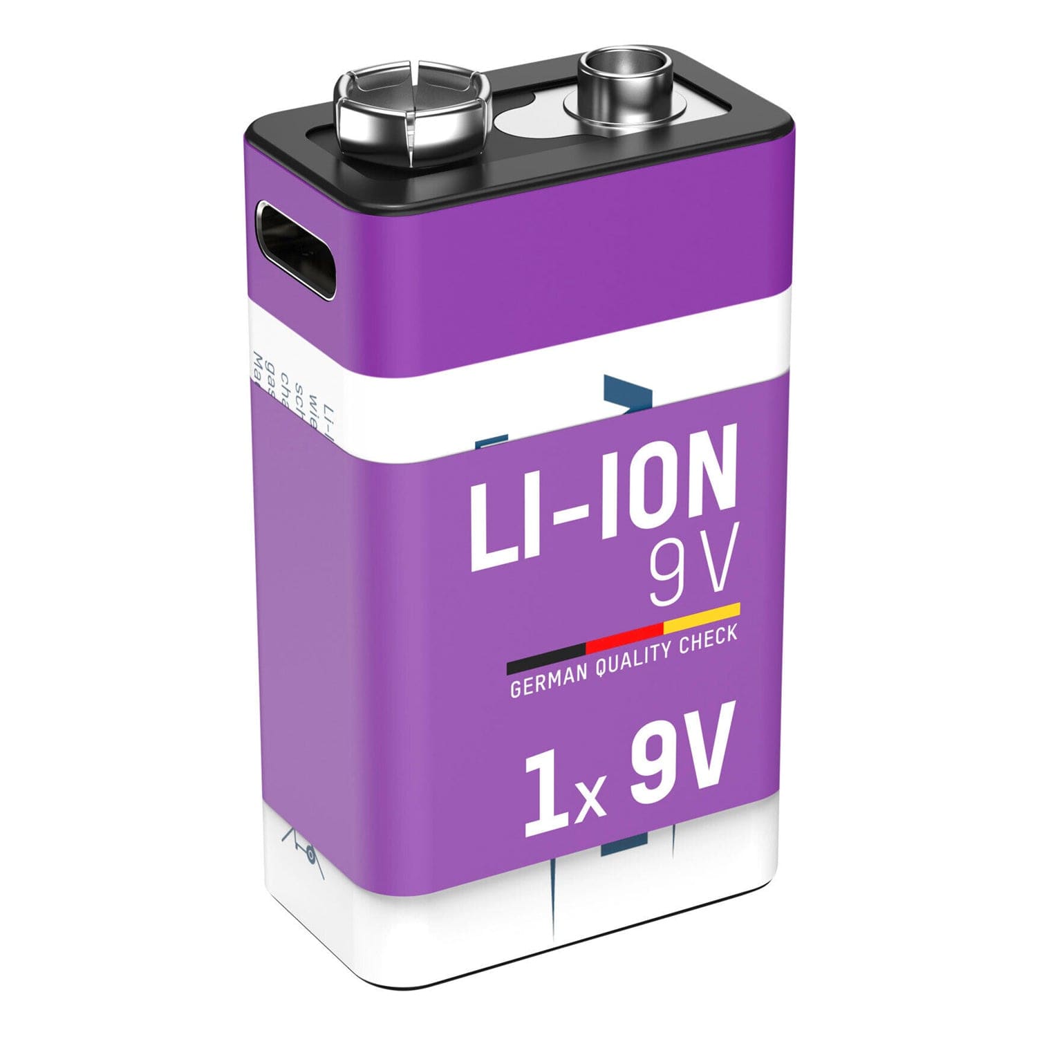 USB-C Rechargeable Li-Ion 9V Battery (400mAh) by ANSMANN - The Pi Hut