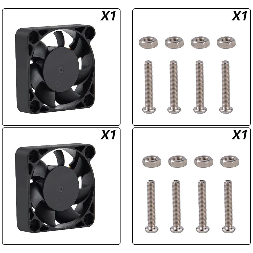 2x 40mm Cooling Fans for Raspberry Pi 5 by 52Pi - The Pi Hut