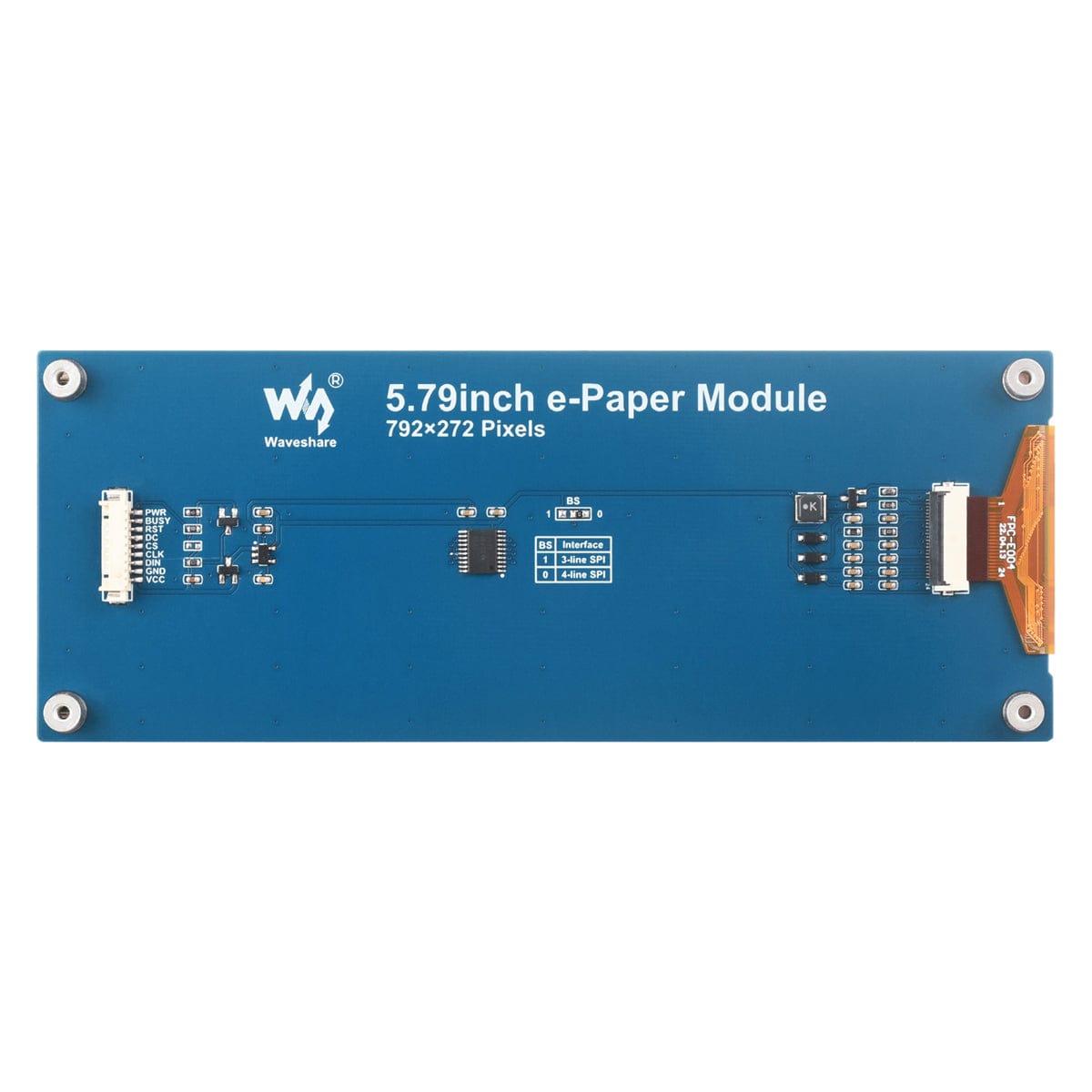 5.79" E-Paper Display Module (Black/White) (792 x 272) - The Pi Hut