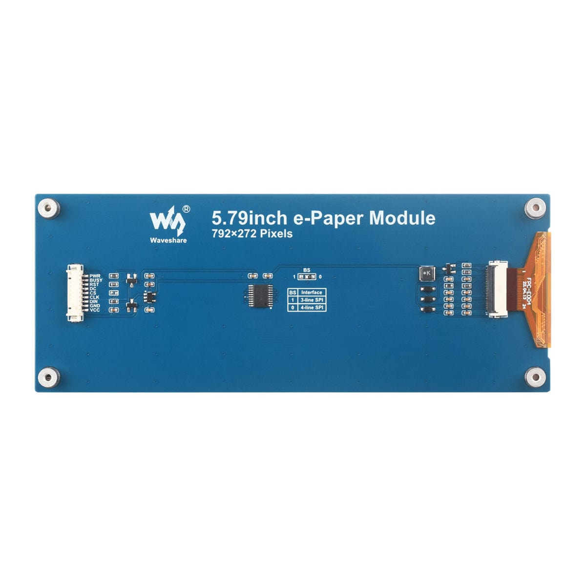 5.79" Red/Black/White E-Paper Module (792 x 272) - The Pi Hut