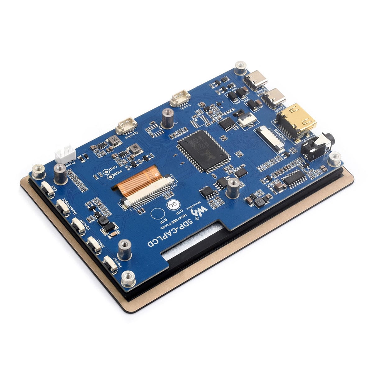 5" IPS HDMI Capacitive Touch Display for Raspberry Pi (1024x600) by Waveshare - The Pi Hut
