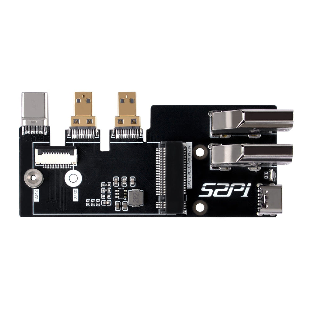52Pi M.2 Multifunctional Adapter for Raspberry Pi 5 by 52Pi - The Pi Hut